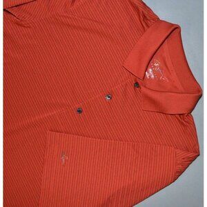 Greg Norman Classic Men's L Play Dry Striped Short Sleeve Golf Polo Shirt Preppy